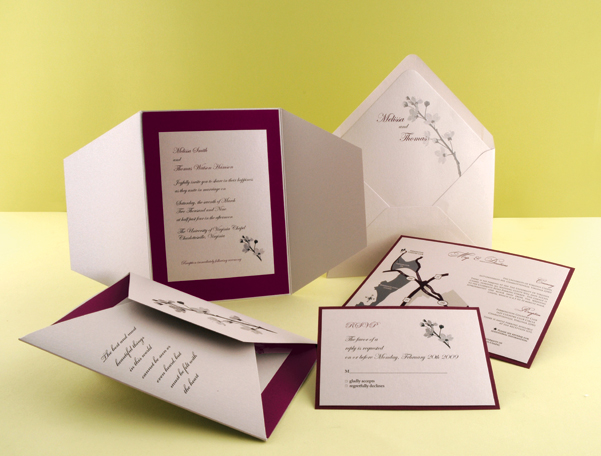 Gatefold Invitations Full Color Printing Www Soho Paper Com