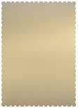 Metallic Gold Leaf<br>Scallop Card<br>4 <small>1/4</small> x 5 <small>1/2</small><br>25/pk