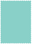 Turquoise<br>Scallop Card<br>4 <small>1/4</small> x 5 <small>1/2</small><br>25/pk