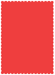 Bright Red<br>Scallop Card<br>5 x 7<br>25/pk