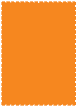 Pumpkin<br>Scallop Card<br>5 x 7<br>25/pk