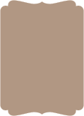 Taupe Brown<br>Double Bracket Card<br>5 x 7<br>25/pk
