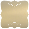 Metallic Gold Leaf<br>Wave Slit Card<br>6.25 x 6.25<br>25/pk