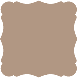 Taupe Brown<br>Victorian Card<br>7 <small>1/4</small> x 7 <small>1/4</small><br>25/pk