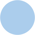Blue Flower<br>Circle Card 4 <small>1/4</small> inch<br>25/pk