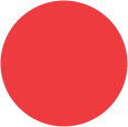 Bright Red<br>Circle Card 4 <small>1/4</small> inch<br>25/pk