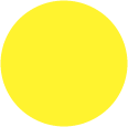Bright Yellow<br>Circle Card 4 <small>1/4</small> inch<br>25/pk