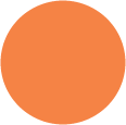 Tangerine<br>Circle Card 4 <small>1/2</small> inch<br>25/pk