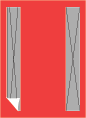 Bright Red<br>Backing Card with Liner<br>5 <small>1/4</small> x 7 <small>1/4</small><br>25/pk