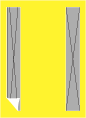 Bright Yellow<br>Backing Card with Liner<br>5 <small>1/4</small> x 7 <small>1/4</small><br>25/pk