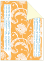 Chrysanthemum Orange/Butter<br>Backing Card with Liner<br>5 <small>1/4</small> x 7 <small>1/4</small><br>25/pk