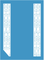 Cyan<br>Backing Card with Liner<br>5 <small>1/4</small> x 7 <small>1/4</small><br>25/pk