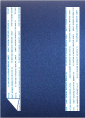 Stardream Iris Blue<br>Backing Card with Liner<br>5 <small>1/4</small> x 7 <small>1/4</small><br>25/pk