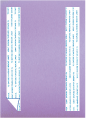 Metallic Lilac<br>Backing Card with Liner<br>5 <small>1/4</small> x 7 <small>1/4</small><br>25/pk