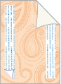 Paisley Orange/Opal<br>Backing Card with Liner<br>5 <small>1/4</small> x 7 <small>1/4</small><br>25/pk