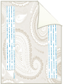 Paisley Taupe/Opal<br>Backing Card with Liner<br>5 <small>1/4</small> x 7 <small>1/4</small><br>25/pk