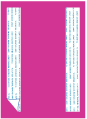 Raspberry<br>Backing Card with Liner<br>5 <small>1/4</small> x 7 <small>1/4</small><br>25/pk