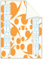 Swirling Dot Orange/Opal<br>Backing Card with Liner<br>5 <small>1/4</small> x 7 <small>1/4</small><br>25/pk