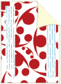 Swirling Dot Red/Snow<br>Backing Card with Liner<br>5 <small>1/4</small> x 7 <small>1/4</small><br>25/pk