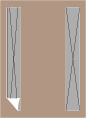 Taupe Brown<br>Backing Card with Liner<br>5 <small>1/4</small> x 7 <small>1/4</small><br>25/pk