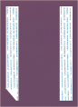 Metallic Violet<br>Backing Card with Liner<br>5 <small>1/4</small> x 7 <small>1/4</small><br>25/pk