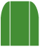 Leaf Green<br>Gatefold Invitation<br>3 <small>7/8</small> x 9<br>10/pk