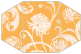 Chrysanthemum Orange/Butter<br>Gatefold Invitation<br>5 <small>1/4</small> x 7 <small>1/4</small><br>10/pk