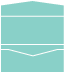Turquoise<br>Pocket Invitation Style A<br>4 x 9<br>10/pk