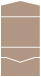 Taupe Brown<br>Pocket Invitation Style A<br>5 <small>1/2</small> x 4 <small>1/8</small><br>10/pk