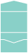 Turquoise<br>Pocket Invitation Style A<br>5 <small>1/2</small> x 4 <small>1/8</small><br>10/pk