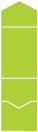 Apple Green<br>Pocket Invitation Style A<br>5 <small>1/4</small> x 7 <small>1/4</small><br>10/pk