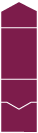 Burgundy Linen<br>Pocket Invitation Style A<br>5 <small>1/4</small> x 7 <small>1/4</small><br>10/pk