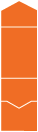 Tangerine<br>Pocket Invitation Style A<br>5 <small>1/4</small> x 7 <small>1/4</small><br>10/pk