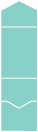 Turquoise<br>Pocket Invitation Style A<br>5 <small>1/4</small> x 7 <small>1/4</small><br>10/pk