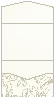 Florence Taupe/Opal<br>Pocket Invitation Style A<br>7 <small>1/4</small> x 5 <small>1/4</small><br>10/pk