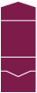 Burgundy Linen<br>Pocket Invitation Style A<br>5 <small>3/4</small> x 5 <small>3/4</small><br>10/pk