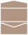 Taupe Brown<br>Pocket Invitation Style A<br>3 <small>1/16</small> x 6 <small>1/4</small><br>10/pk