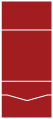 Red<br>Pocket Invitation Style B<br>7 <small>1/8</small> x 7 <small>1/8</small><br>10/pk