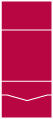 Scarlet Linen<br>Pocket Invitation Style B<br>7 <small>1/8</small> x 7 <small>1/8</small><br>10/pk