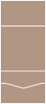Taupe Brown<br>Pocket Invitation Style B<br>7 <small>1/8</small> x 7 <small>1/8</small><br>10/pk