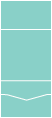 Turquoise<br>Pocket Invitation Style B<br>7 <small>1/8</small> x 7 <small>1/8</small><br>10/pk