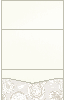 Paisley Taupe/Opal<br>Pocket Invitation Style B<br>5 <small>3/4</small> x 8 <small>3/4</small><br>10/pk