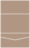 Taupe Brown<br>Pocket Invitation Style B<br>5 <small>3/4</small> x 8 <small>3/4</small><br>10/pk