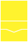 Bright Yellow<br>Pocket Invitation Style C<br>4 <small>1/8</small> x 5 <small>1/2</small><br>10/pk
