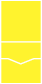 Bright Yellow<br>Pocket Invitation Style C<br>5 <small>3/4</small> x 5 <small>3/4</small><br>10/pk