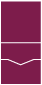 Burgundy Linen<br>Pocket Invitation Style C<br>5 <small>3/4</small> x 5 <small>3/4</small><br>10/pk