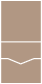 Taupe Brown<br>Pocket Invitation Style C<br>5 <small>3/4</small> x 5 <small>3/4</small><br>10/pk