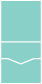 Turquoise<br>Pocket Invitation Style C<br>5 <small>3/4</small> x 5 <small>3/4</small><br>10/pk