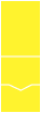 Bright Yellow<br>Pocket Invitation Style C<br>5 <small>1/8</small> x 7 <small>1/8</small><br>10/pk