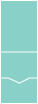 Turquoise<br>Pocket Invitation Style C<br>5 <small>1/8</small> x 7 <small>1/8</small><br>10/pk